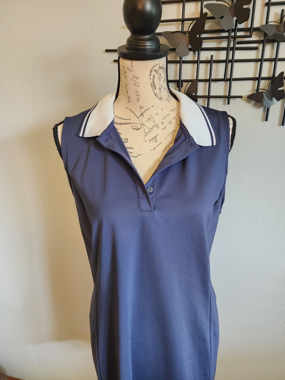 Tommy Bahama Navy Golf Polo Shirt Dress - Picture 3 of 5